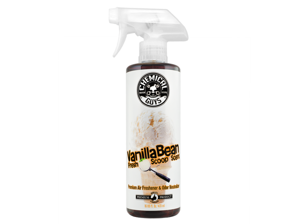 Chemical Guys Vanilla Bean Air Freshner Luktfrisker og odøreliminator, 473ml 