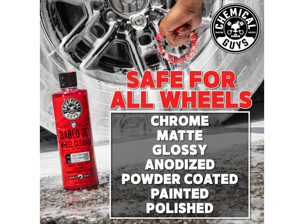 Chemical Guys Wheel Clean & Tire Shine Vask felg og dekk + hent frem sorte dekk 