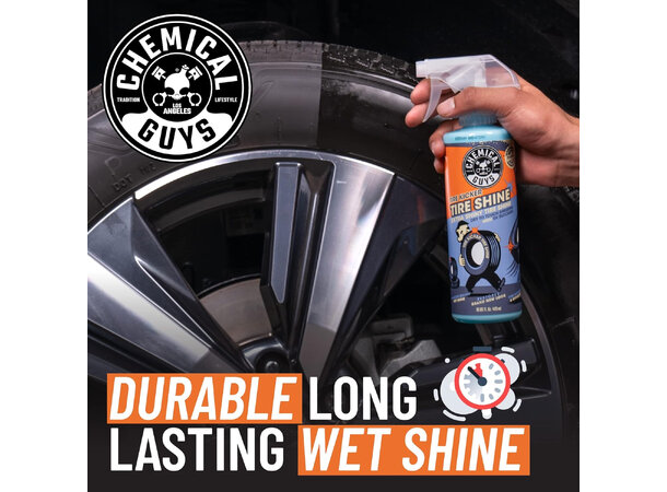 Chemical Guys Wheel Clean & Tire Shine Vask felg og dekk + hent frem sorte dekk 