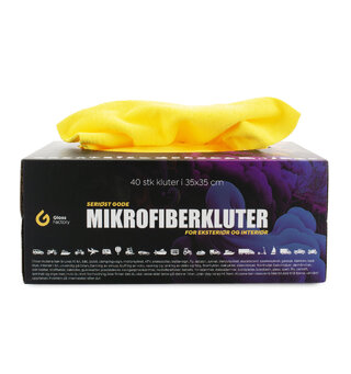 Gloss Factory Mikrofiberkluter Box Seri&#248;st gode mikrofiberkluter, 40 pack!