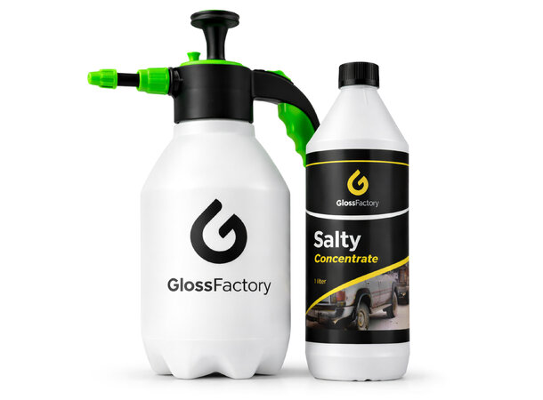 Gloss Factory Salty inkl. pumpekanne Salty Konsentrat 1 liter, inkl. sprayer 