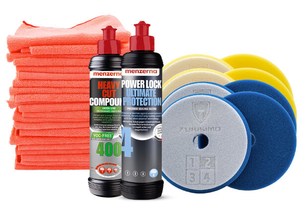 Menzerna Startpakke Polering 130 mm Komplett poleringskit for maskin 