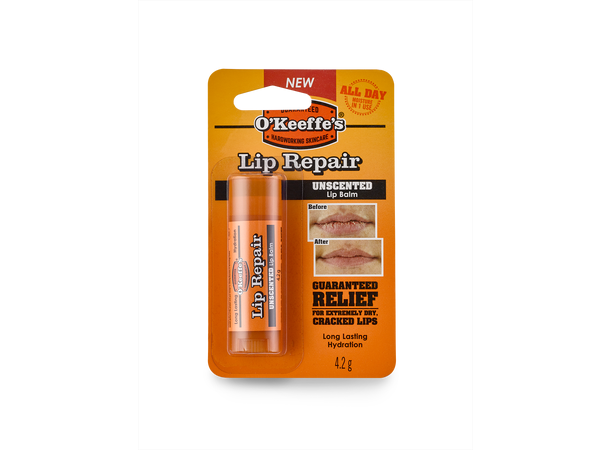 O´Keeffe´s Lip Repair Unscented 2 pk. Uparfymert leppepomade