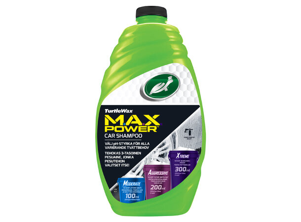 Turtle Wax Max Power Car Wash Shampoo - Kraftig Rengjøring 1.42L