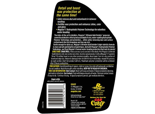 Ultimate Quik Detailer - Fjern forurensinger og skap glans