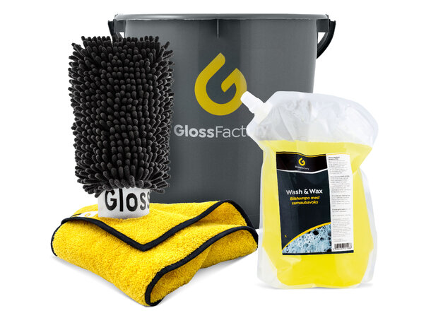 Vaskepakke Nybegynner Inneholder alt du trenger for bilvask 