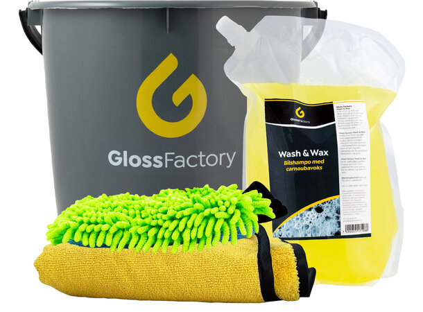 Vaskepakke Nybegynner Inneholder alt du trenger for bilvask 