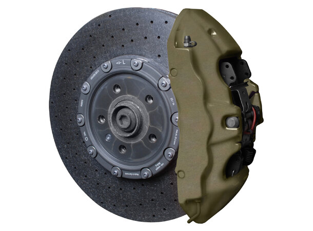 Foliatec Brake Caliper Lacquer Set Combat green matt, 3 components 