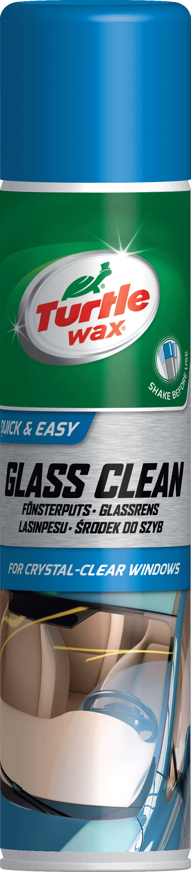 Turtle Wax Glass Clean Glassrens 400ml spray Garasjetid
