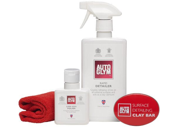 Autoglym Clay Detailing Complete Kit Komplett claysett m/ clay, klut og spray 