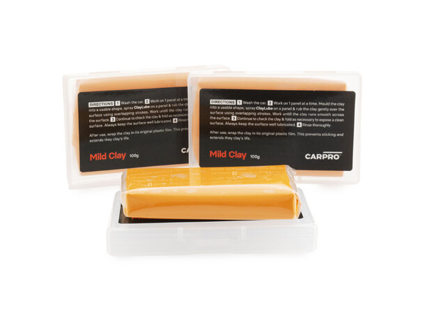 CarPro 3 Clays Claybar Set - 3 stk claybar i forskjellig grad (100g)