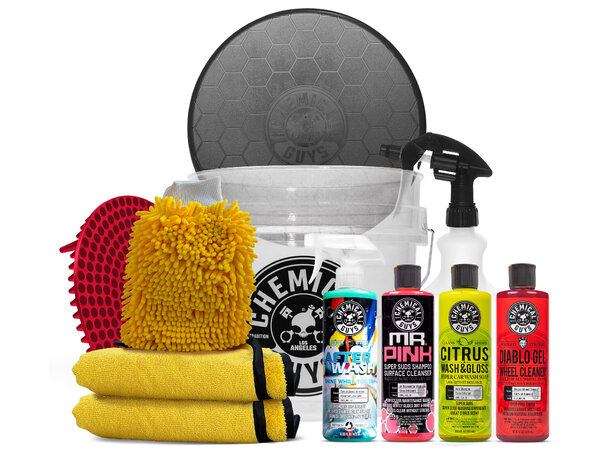 Chemical Guys Best Wash Bucket Komplett vaskekit m/ Dirt Trap og lokk 