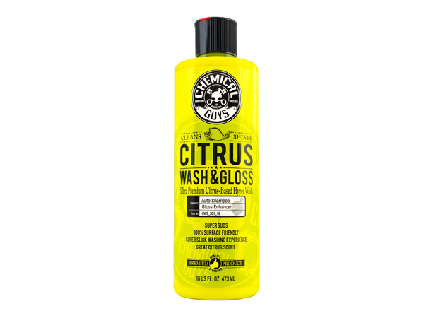 Chemical Guys Citrus Wash & Gloss Sitrusbasert bilshammpoo med glans, 3,7L 