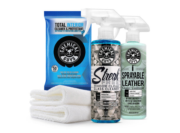 Chemical Guys Easy All Interior Care Kit Rask, effektiv og enkel rengjøring i bil 
