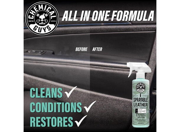 Chemical Guys Sprayable Leather Renser og beskytter skinn, 473ml 