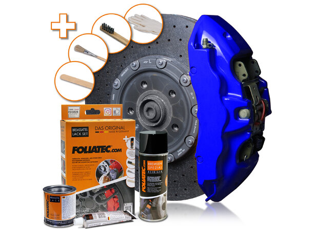Foliatec Brake Caliper Lacquer Set RS blue, 3 components