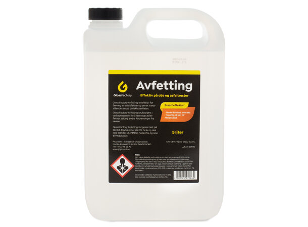 Gloss Factory Avfetting Effektiv kaldavfetting, 5L 