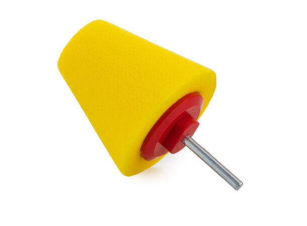 Honey Combination Mini Cone Buffing Pad 50x30mm Gul skumpute for drill, fin 