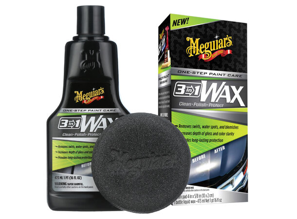 Meguiars 3-in-1 Wax - Rens, glans og beskyttelse