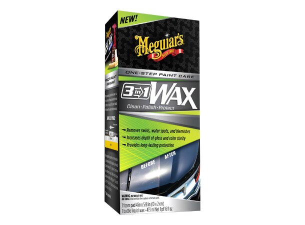 Meguiars 3-in-1 Wax - Rens, glans og beskyttelse