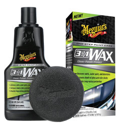 Meguiars 3 in 1 Wax Fjern riper, skap glans og beskytt.473ml