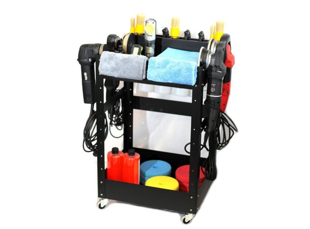 Poka Premium basic detailervogn Tralle med 2 hyller 