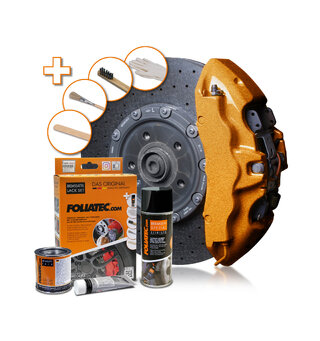 Foliatec Brake Caliper Lacquer Set Vintage copper metallic, 3 components