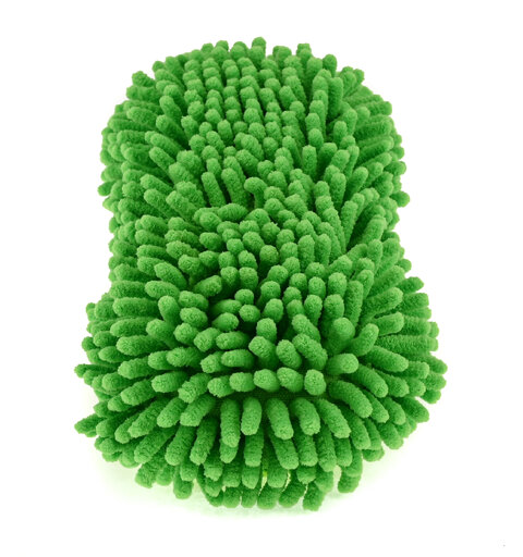 Gloss Factory Chenille Sponge Mikrofibersvamp med håndstrikk