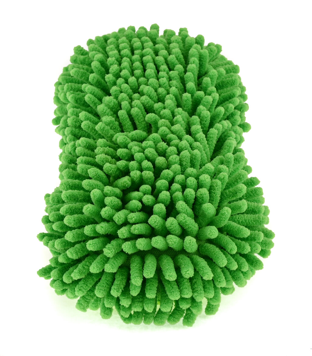 Gloss Factory Chenille Sponge Mikrofibersvamp med håndstrikk Garasjetid