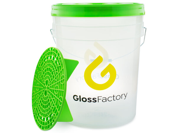 Gloss Factory Vaskebøtte Komplett Grønn 20 l. solid vaskebøtte med lokk og rist