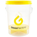 Gloss Factory Vaskebøtte Komplett Gul 20 l. solid vaskebøtte med lokk og rist
