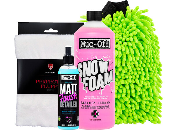 MC vedlikeholdspakke Mattlakk Shampoo og detailer for effektiv vask