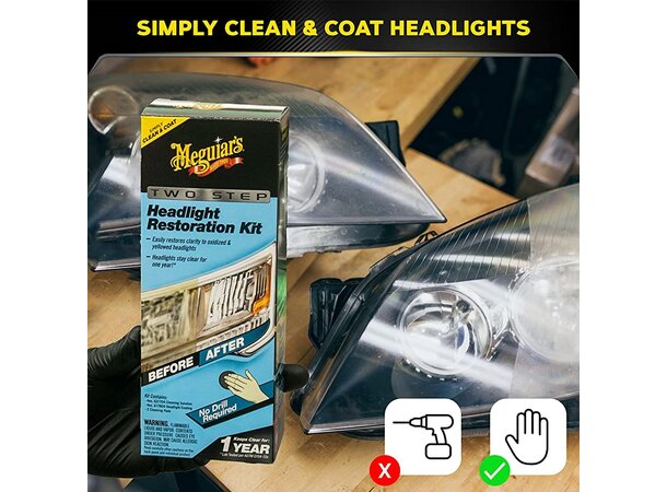 Meguiars Headlight Restoration Kit - Restaurer frontlykter