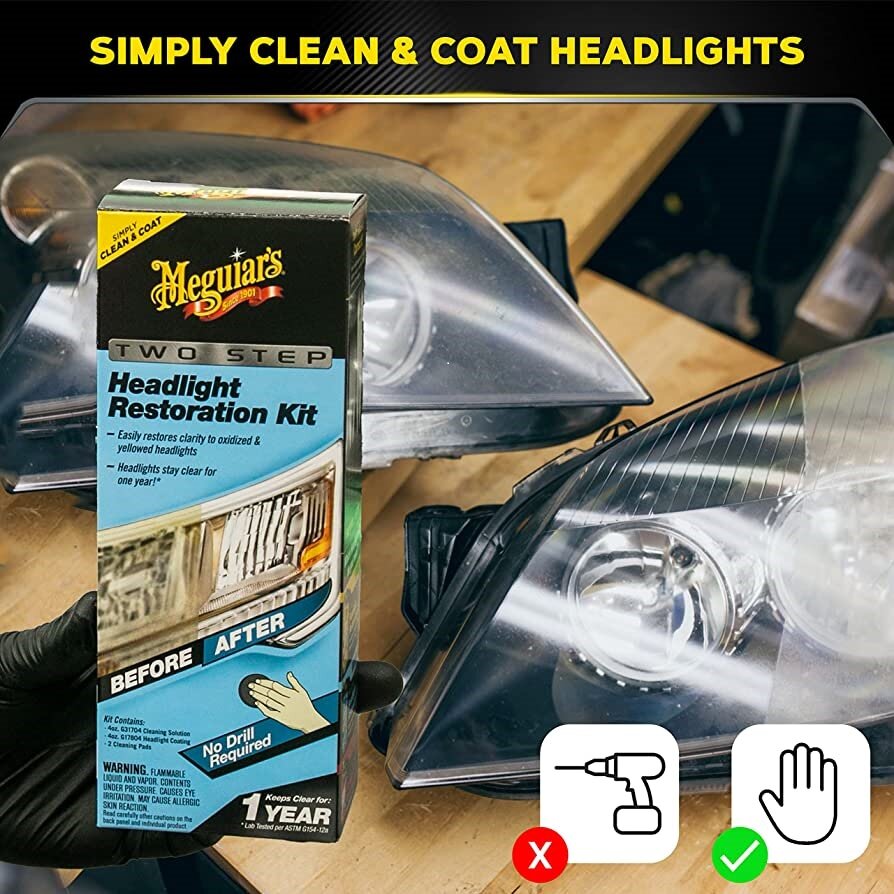 Meguiars Headlight Restoration Kit Restaurer frontlykter Garasjetid