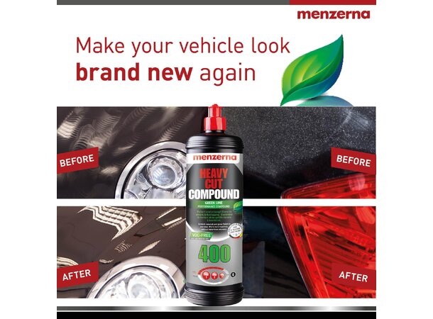 Menzerna Heavy Cut 400 Green Line 250ml | garasjetid