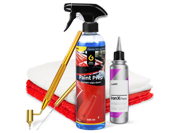 Steinsprut Kit Komplett pakke for å fjerne steinsprut 