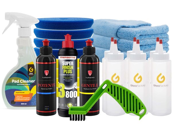 Turisimo startpakke til  maskinpolering Alt du trenger til din poleringsmaskin 