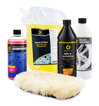 Vask frem glansen i bilen igjen Effektiv og rask vask og beskyttelse!