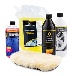 Vask frem glansen i bilen igjen Effektiv og rask vask og beskyttelse!