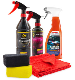 Vedlikeholdskit for coatet bil Fjern asfalt og flyverust, boost coating