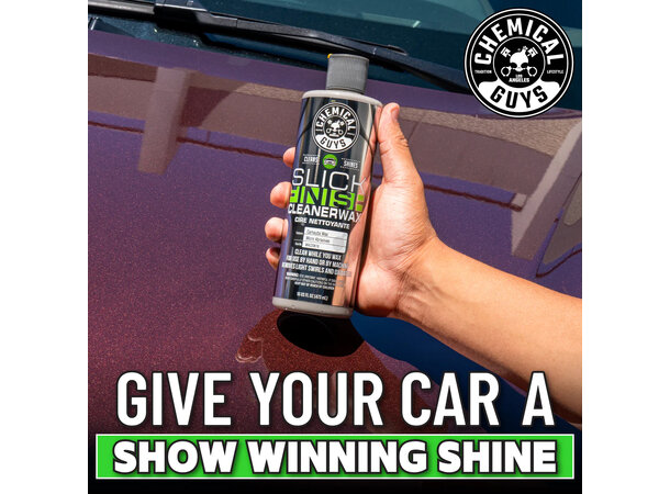 Chemical Guys Slick Finish Cleaner Wax 1-steg polish med voks, 473ml 
