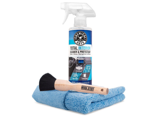 Chemical guys Total Interior Kit For vask av navigasjonsskjerm, dørpanel 