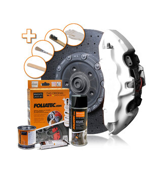 Foliatec Brake Caliper Lacquer Set Pure white, 3 components
