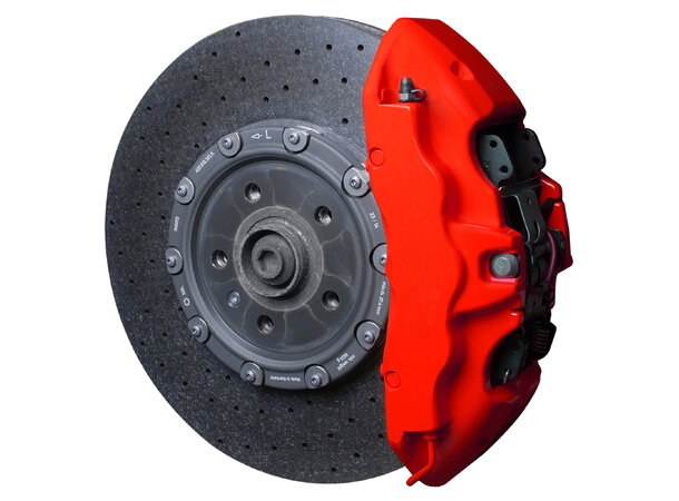 Foliatec Brake Caliper Lacquer Set Racing rosso matt, 3 components 