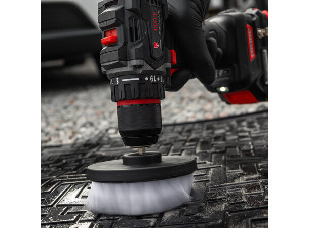 Gloss Factory Børste til Drill Til tekstiler, gummimatter, 100mm 