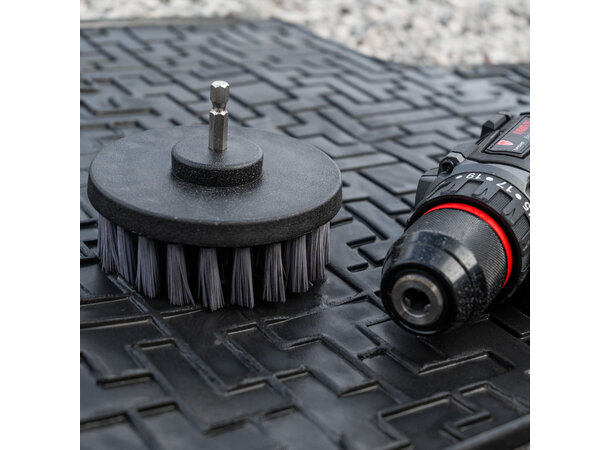 Gloss Factory Børste til Drill Til tekstiler, gummimatter, 100mm 