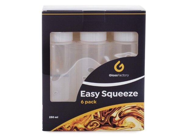 Gloss Factory Easy Squeeze Påføringsflasker,kan brukes til alt. 6pk