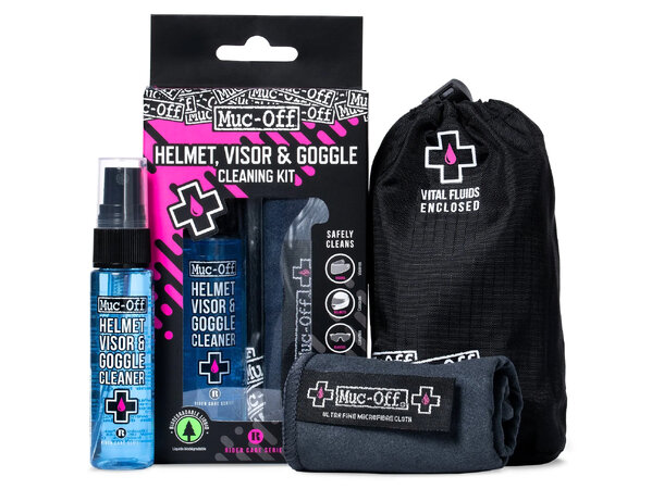 Muc-Off Visor, Lens & Goggle kit Rensesett for briller og visir 