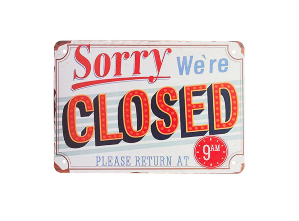 Retro dekroskilt til garasjen!