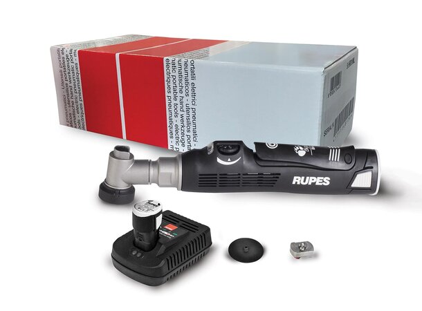Rupes Nano Shortneck STB Kit m/2 batt, lader, 12mm utkast, 50mm plate